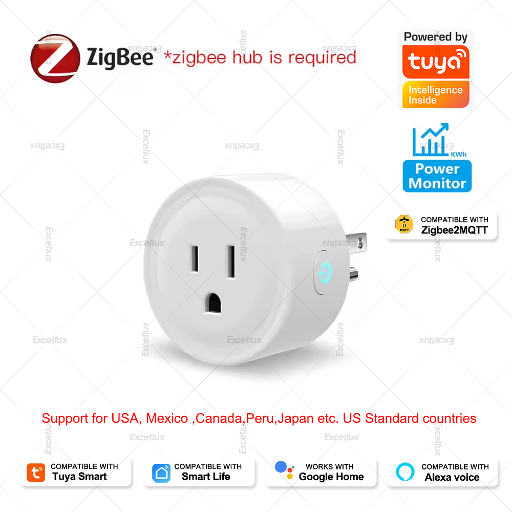 Smart Home Japan - Inteligentne gniazdko Tuya 16A Zigbee, standard