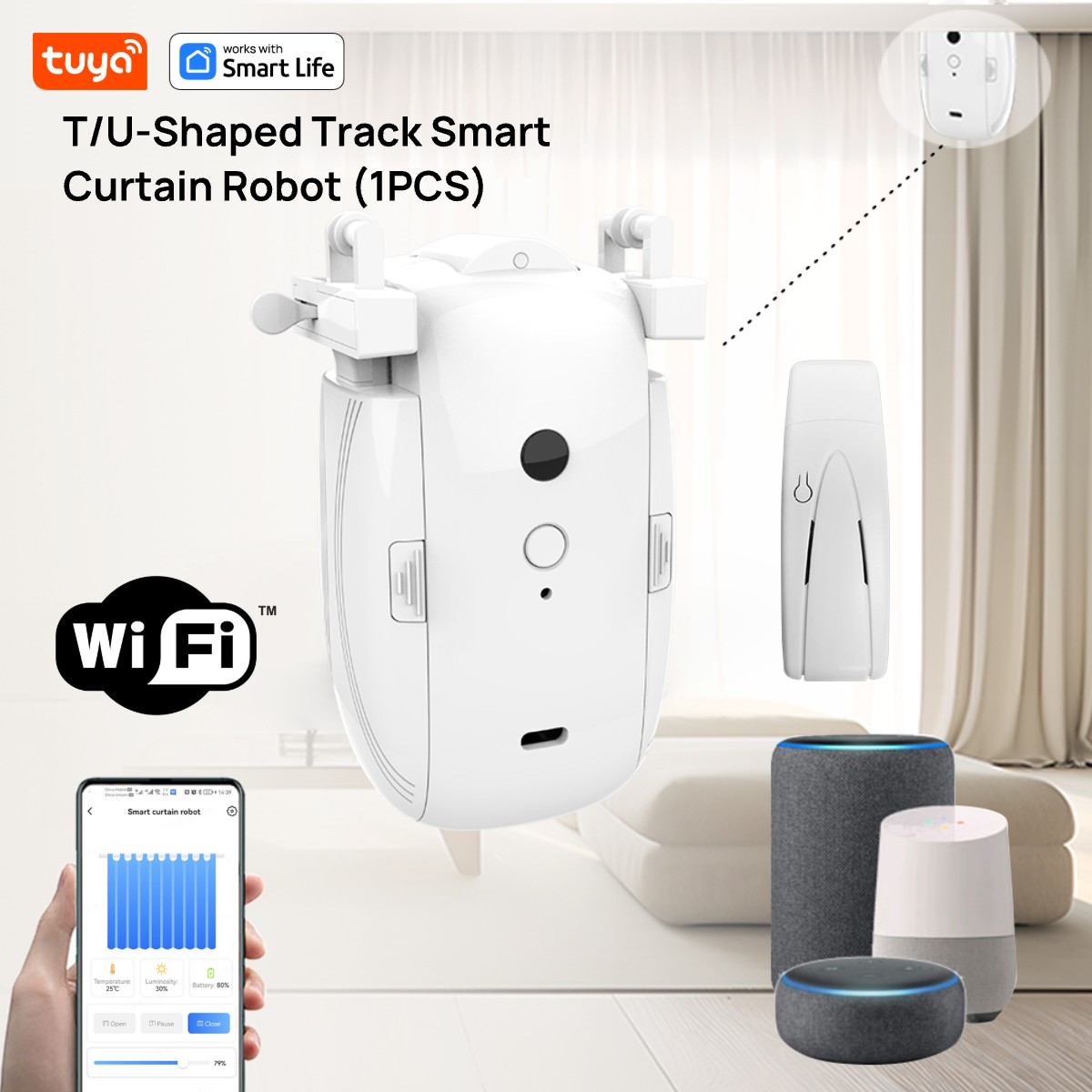 Smart Home Registration - Tuya inteligentne WiFi Robot kurtynowy (1