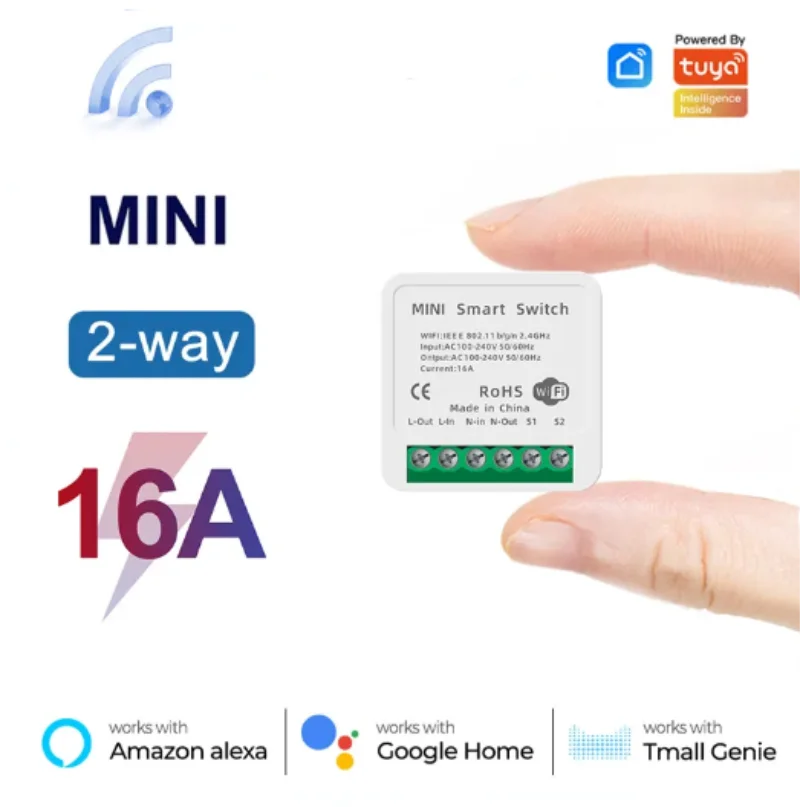 Smart Home Miniature - Mini przełącznik WiFi 16A, aplikacja Smart
