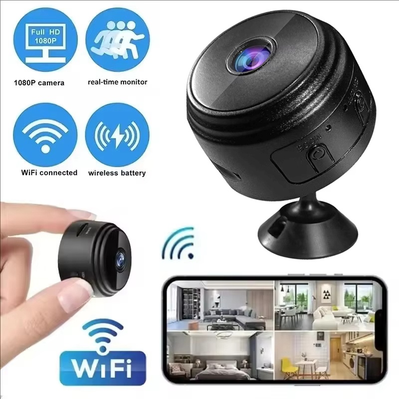 Smart Home Miniature - Kamery A9 Mini 1080P WiFi Smart