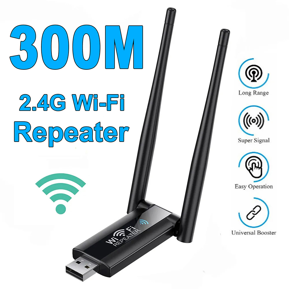 Smart Home Router - Wzmacniacz sygnału WiFi 300Mbps, repeater bezprzewodowy