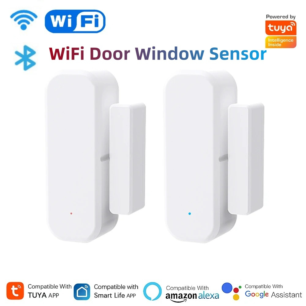 Smart Home Security System - Czujnik otwarcia drzwi/okien Tuya WiFi, inteligentny