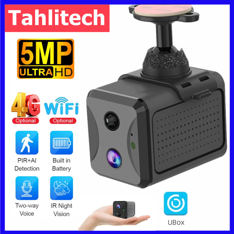 Smart Home Battery Camera Ezviz - Tahlitech 5MP 4G SIM Mini kamera