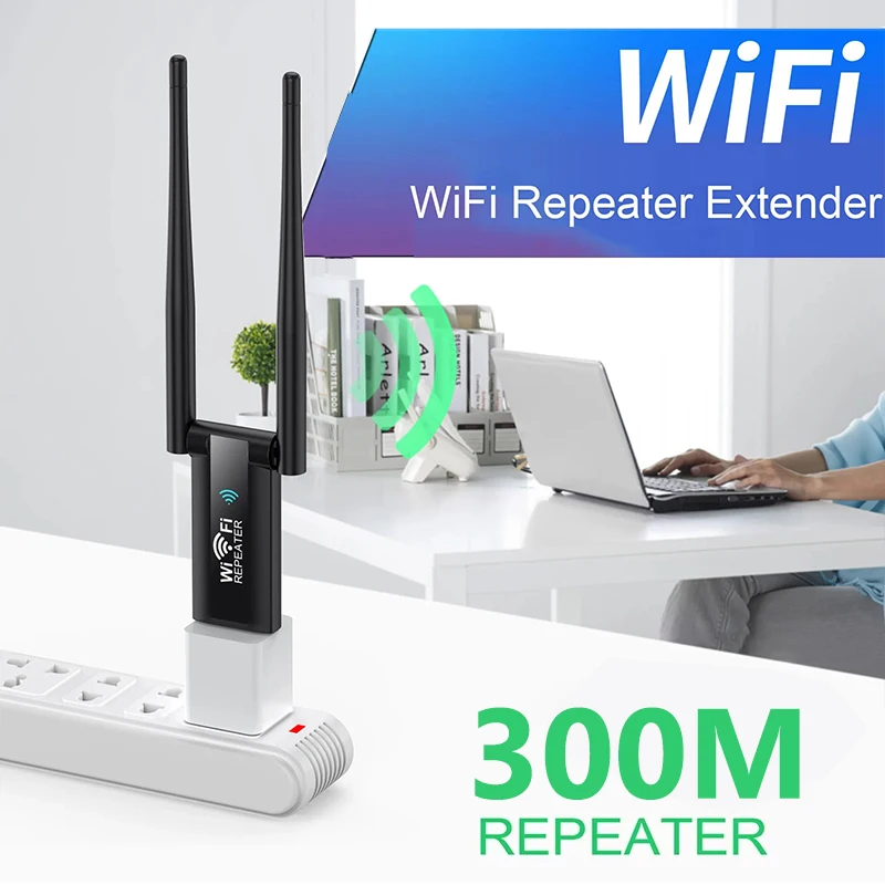 Smart Home Router - KEBIDUMEI 300Mbps USB Bezprzewodowy Wzmacniacz Sygnału