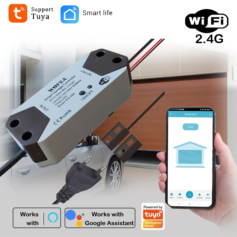 Smart Home Registration - Inteligentny kontroler otwierania drzwi garażowych, wtyczka
