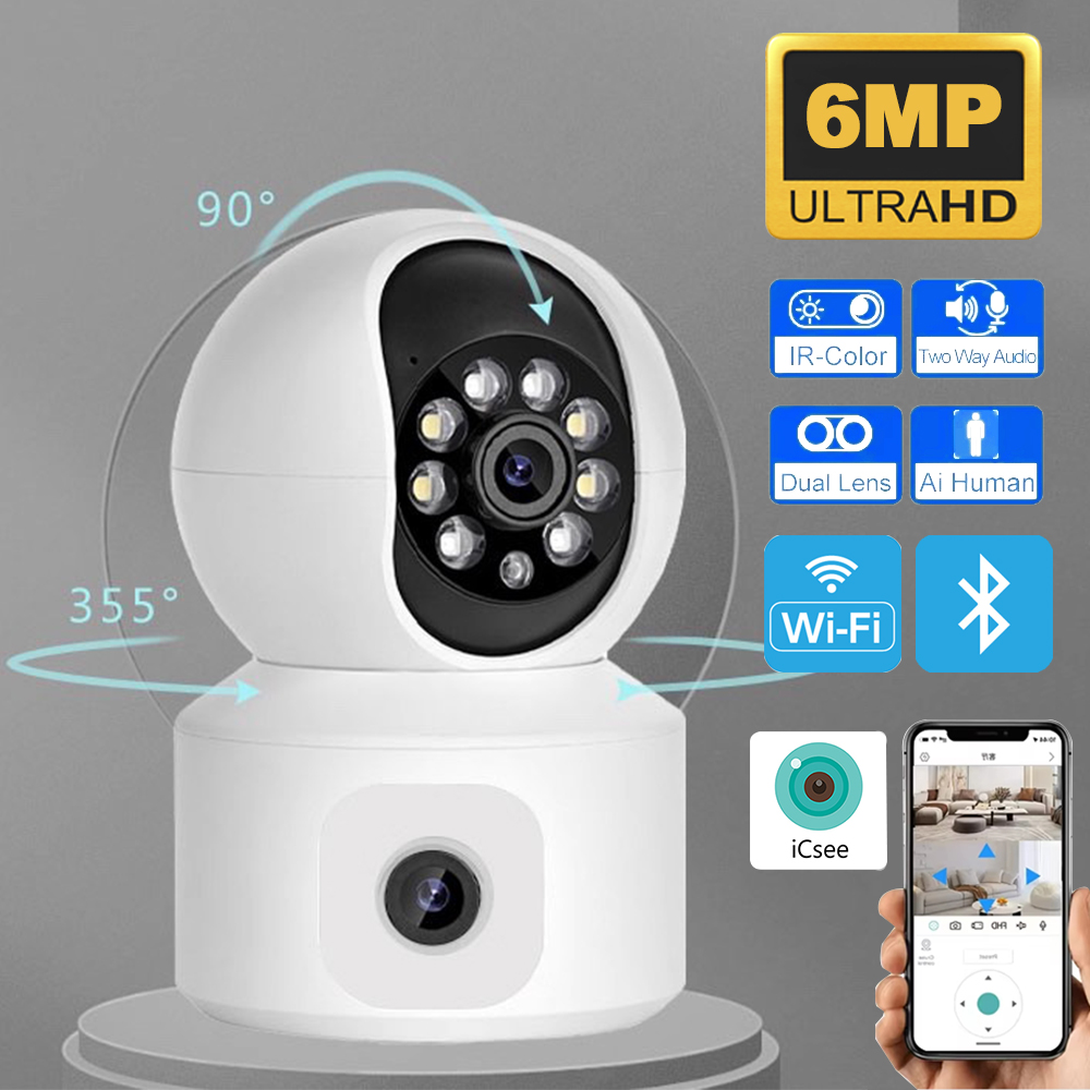 Kamera IP WiFi ICSEE 6MP z pod – Smart Home Battery Camera Ezviz recenzja i cena