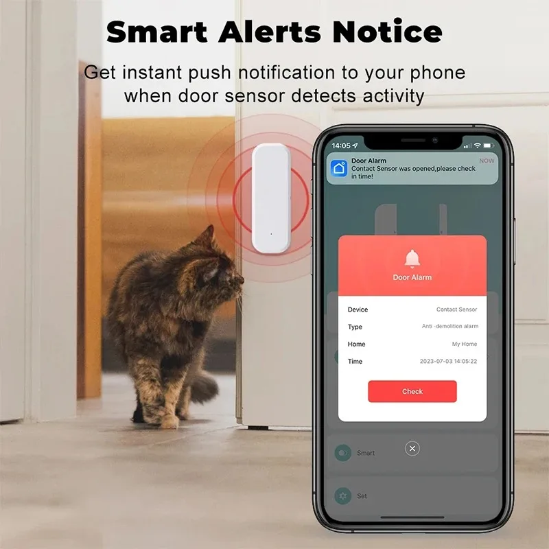 Czujnik otwarcia drzwi/okien T – Smart Home Security System recenzja i cena
